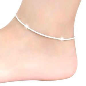 Shiny Silver Anklet!